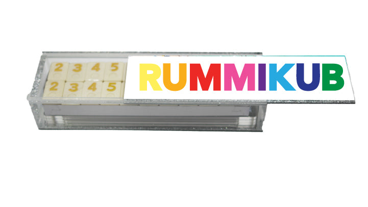 Colorful Lucite Rummy Set