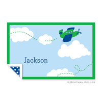Airplane Laminated Placemat With Name