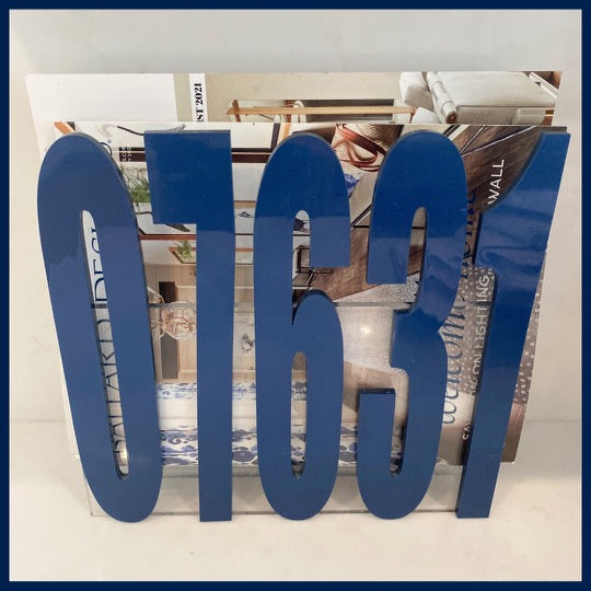 Lucite Zip Code Mail Holder