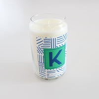 Personalized Candle- Palm Leaves