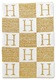 metallic initial and block stroller blanket