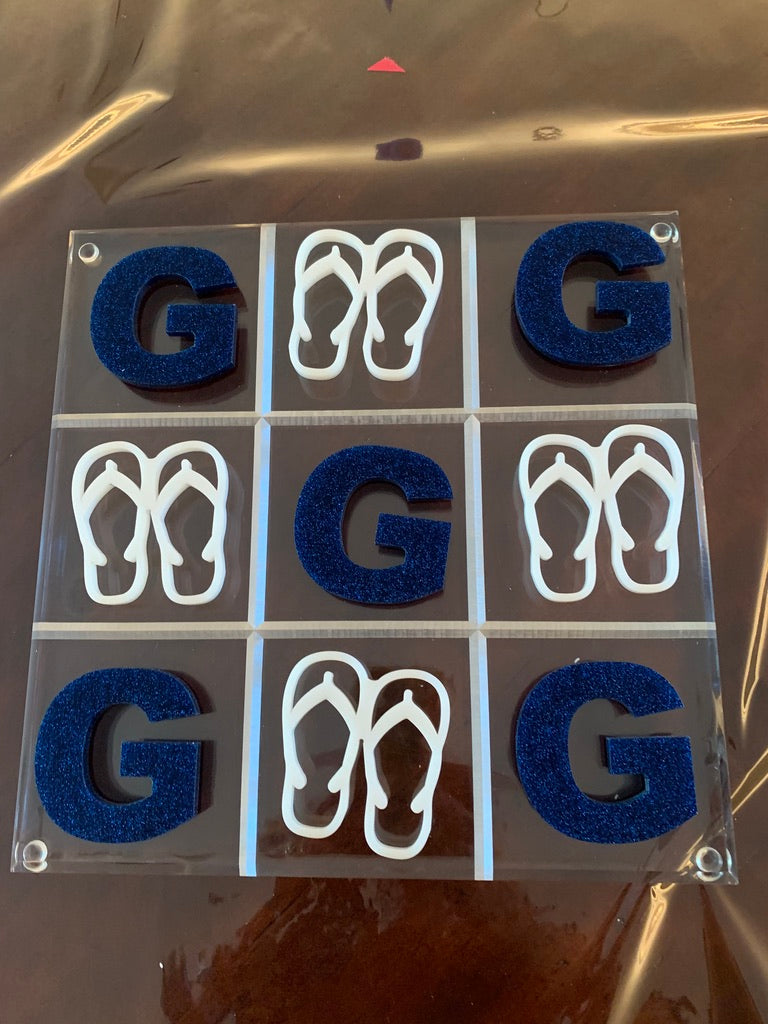 Lucite Tic Tac Toe Board