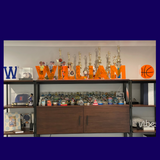 Basketball Lucite Book Ends