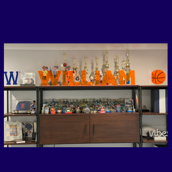 Basketball Lucite Book Ends
