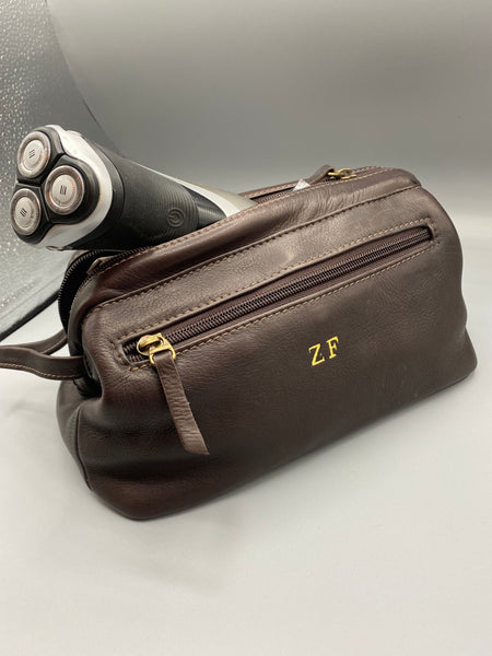 Men's Leather Dopp Kit