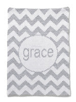 Metallic Chevron Blanket