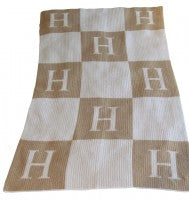 Initial and Block Stroller Blanket