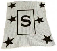 Stars and Initial Stroller Blanket