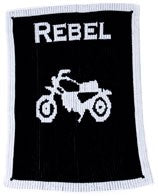 Vintage Motorcycle Stroller Blanket