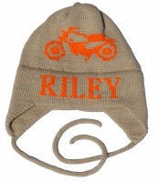 Vintage Motorcycle with Ear Flaps