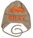 Vintage Motorcycle with Ear Flaps